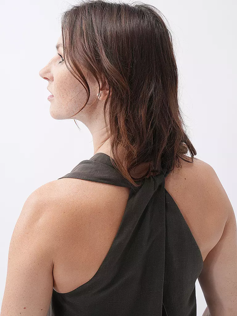 SOMEDAY | Midikleid QEDIRA | Verde oscuro