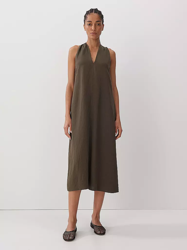 SOMEDAY | Midikleid QEDIRA | Verde oscuro