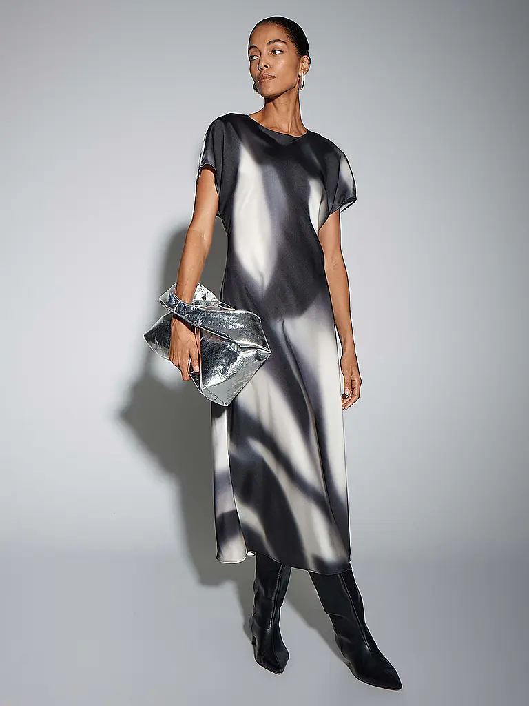 SOMEDAY | Midikleid QUIMMA | Negro