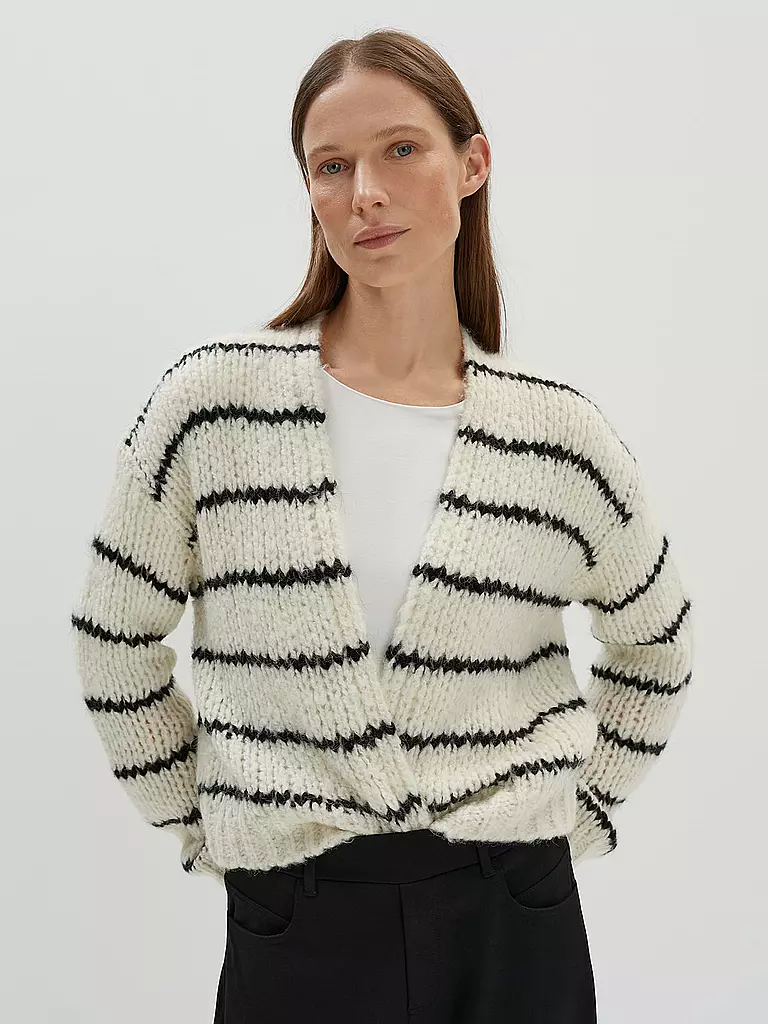 SOMEDAY | Strickjacke TALVIA STRIPE | Crema