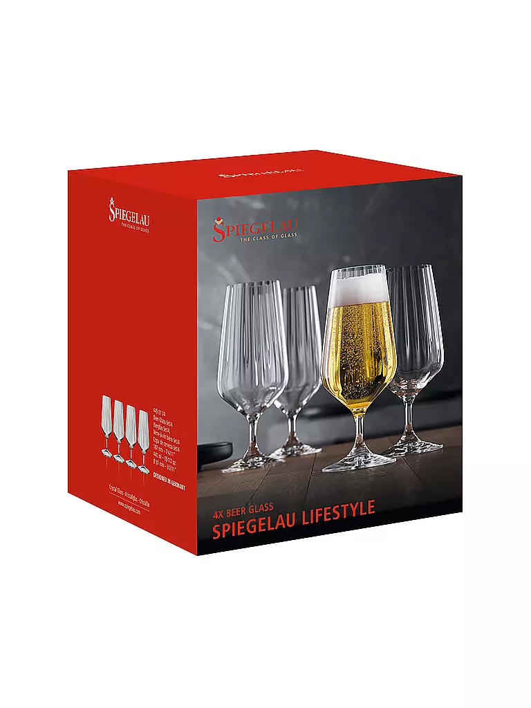 SPIEGELAU | Juego de 4 vasos de cerveza LIFESTYLE 440ml |