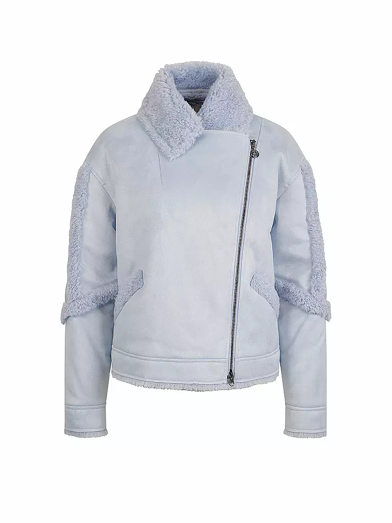 SPORTALM | Jacke in Felloptik | Azul claro