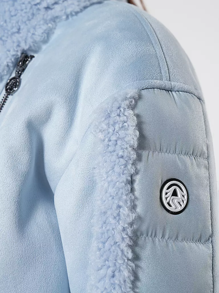SPORTALM | Jacke in Felloptik | Azul claro