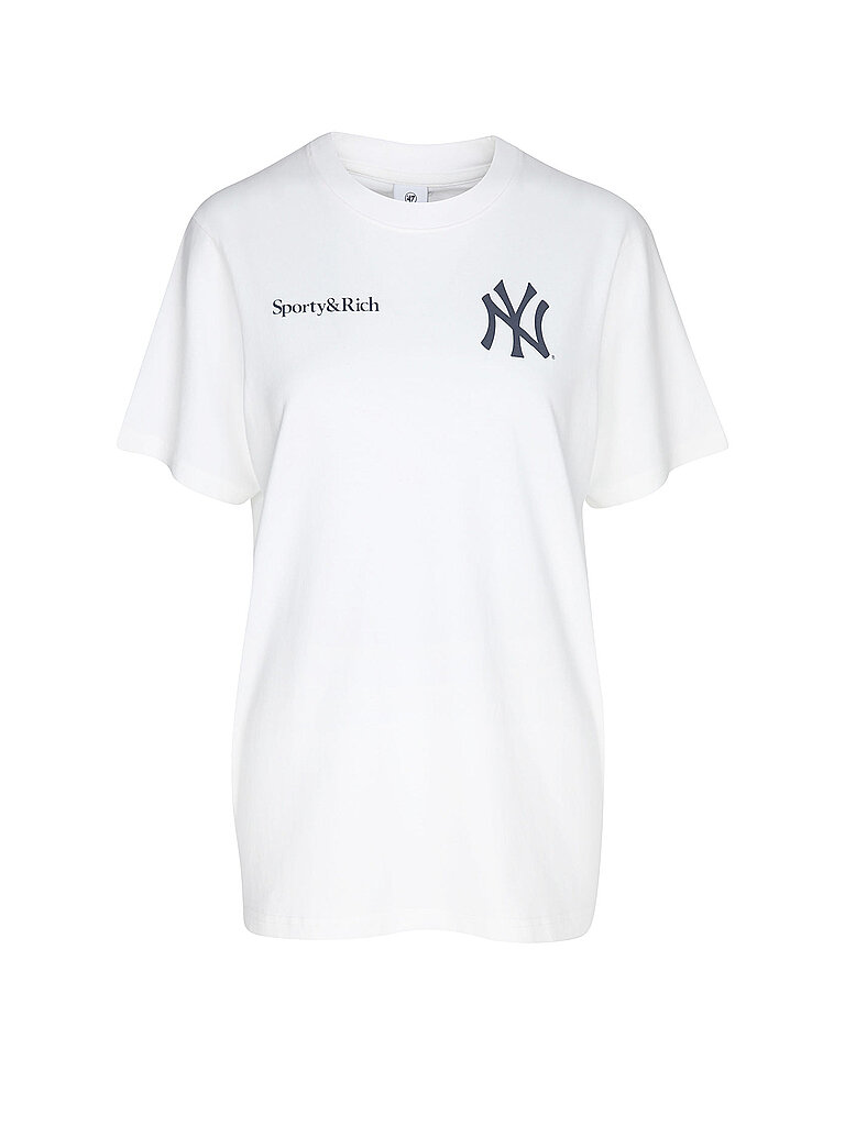 Sporty & Rich Camiseta YANKEES CURVE blanco