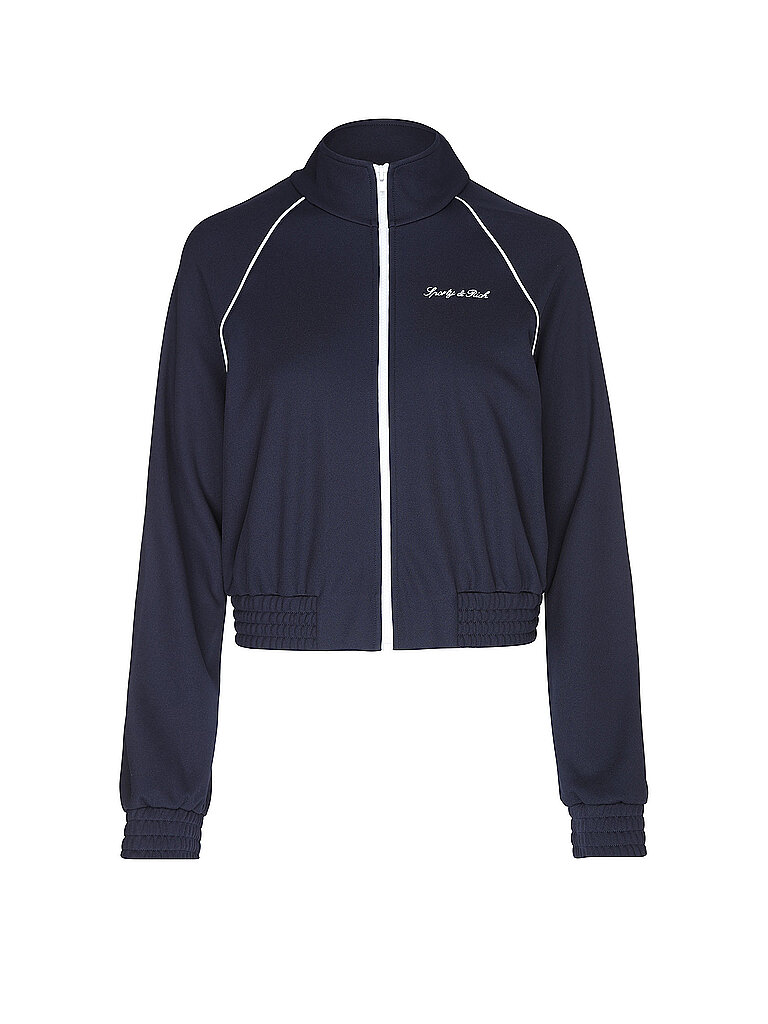 Sudadera con cremallera azul oscuro XS