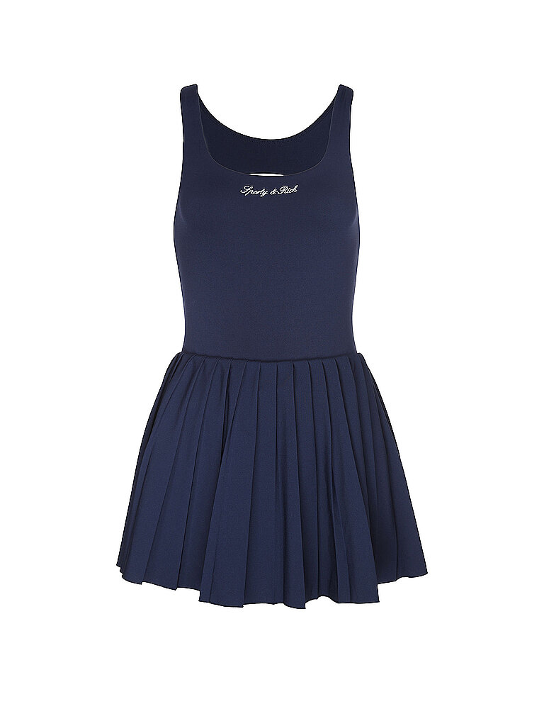 Sporty & Rich Minivestido SIGNATURE azul oscuro