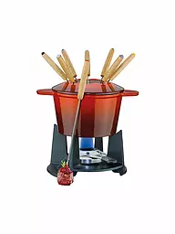 SPRING | Fondue de hierro fundido "Grenoble" (rojo) | Rojo