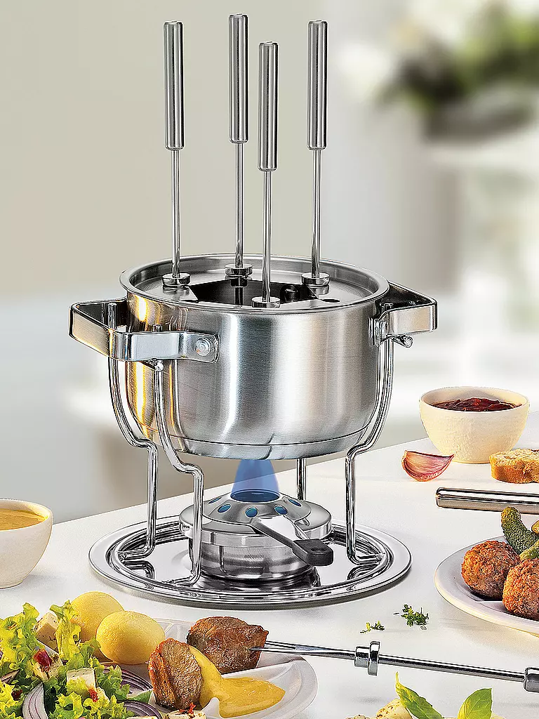 SPRING | Juego de fondue DAVOS 17 cm | Plata