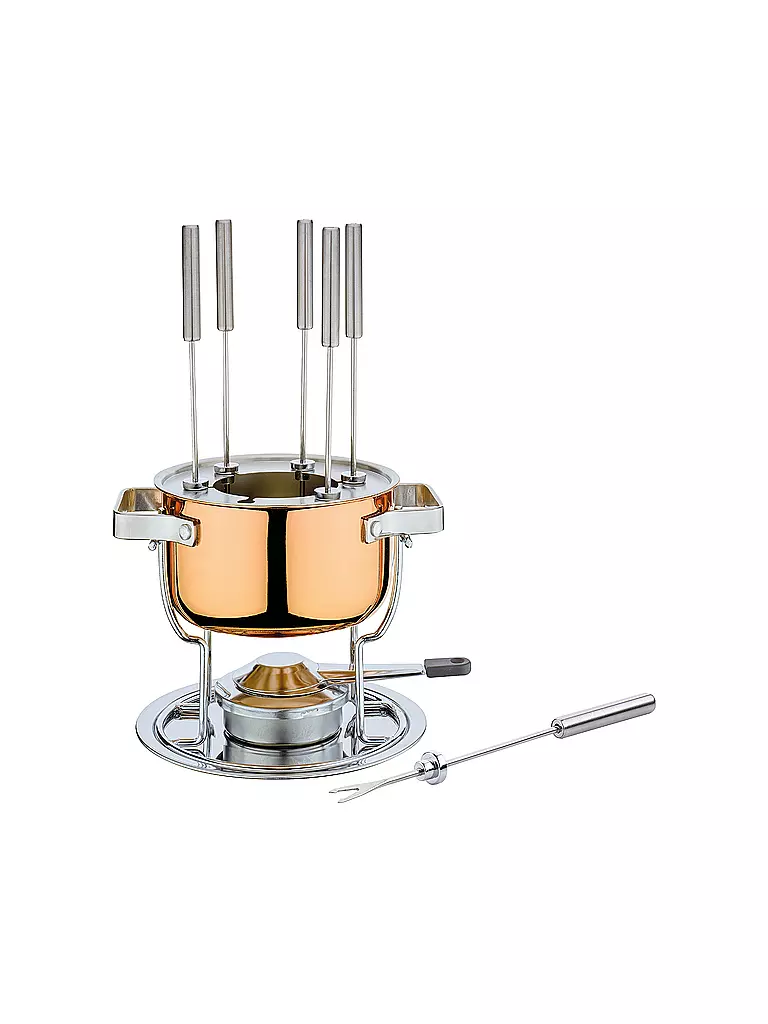 SPRING | Juego de fondue DAVOS Culinox 17 cm cobrizado | Cobre