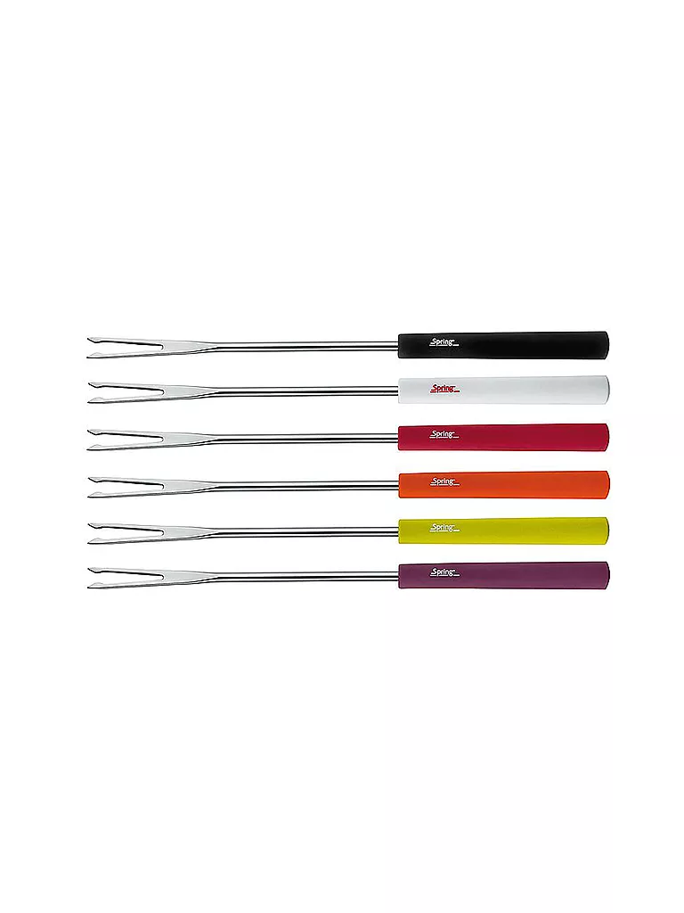 SPRING | Juegos de tenedores para fondue de carne BASIC de 6 piezas | Multicolor