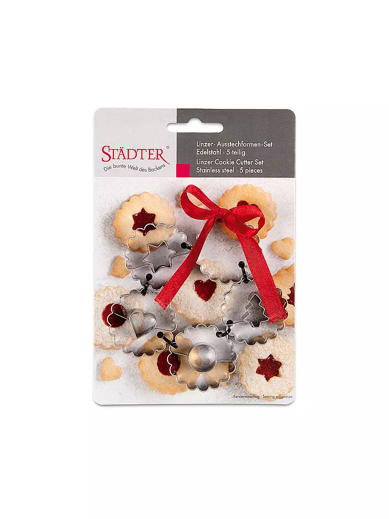 STAEDTER | Set de cortadores Spitzbuben de 5 piezas | Plata