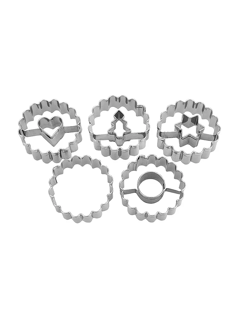 STAEDTER | Set de cortadores Spitzbuben de 5 piezas | Plata