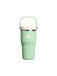 STANLEY | Botella aislante - Termo con pajita abatible 2.0 0.6l Cherry Blossom | Verde claro