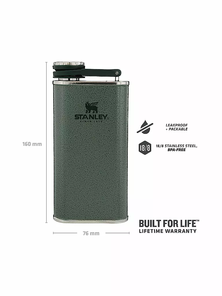 STANLEY | Flachmann Classic Flask 0,23l Verde | Verde