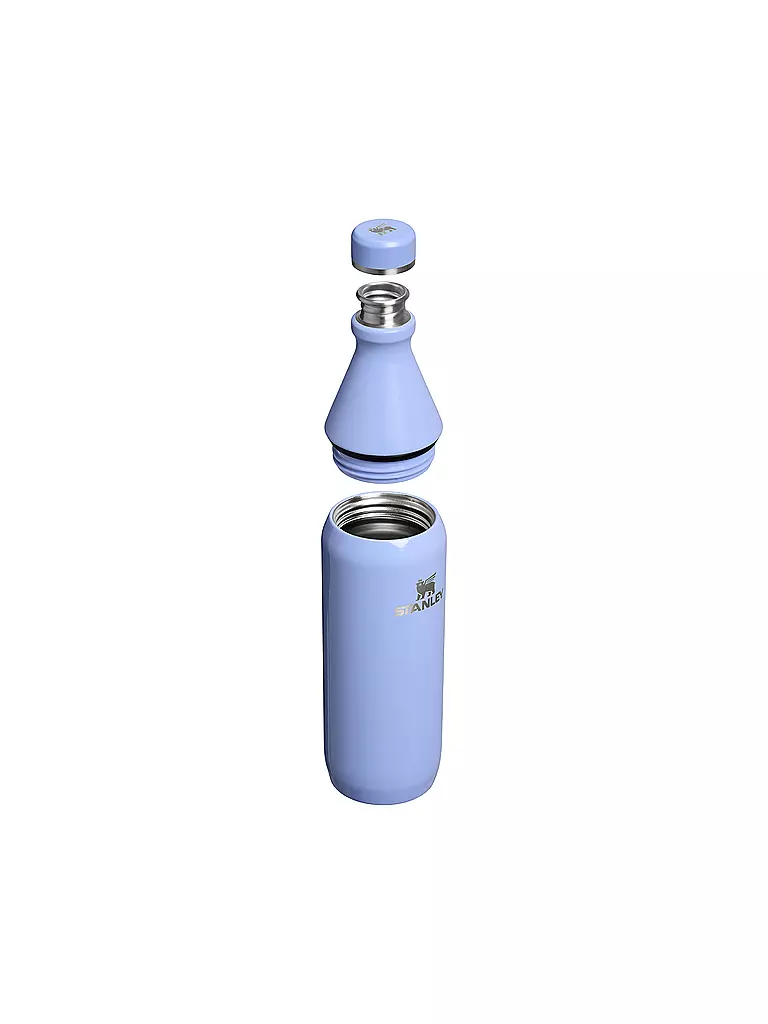 STANLEY | Isolierflasche - Thermosflasche ALL DAY SLIM BOTTLE 0,6l Hydrangea | Azul claro
