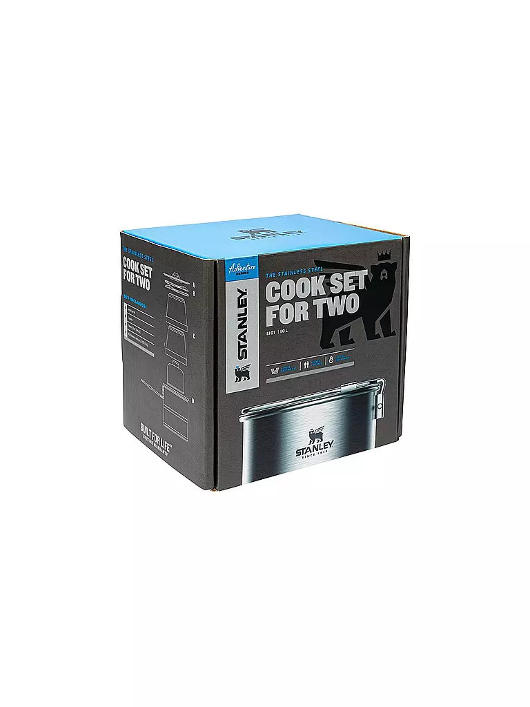 STANLEY | Juego de cocina para dos 1L Plata | Plata