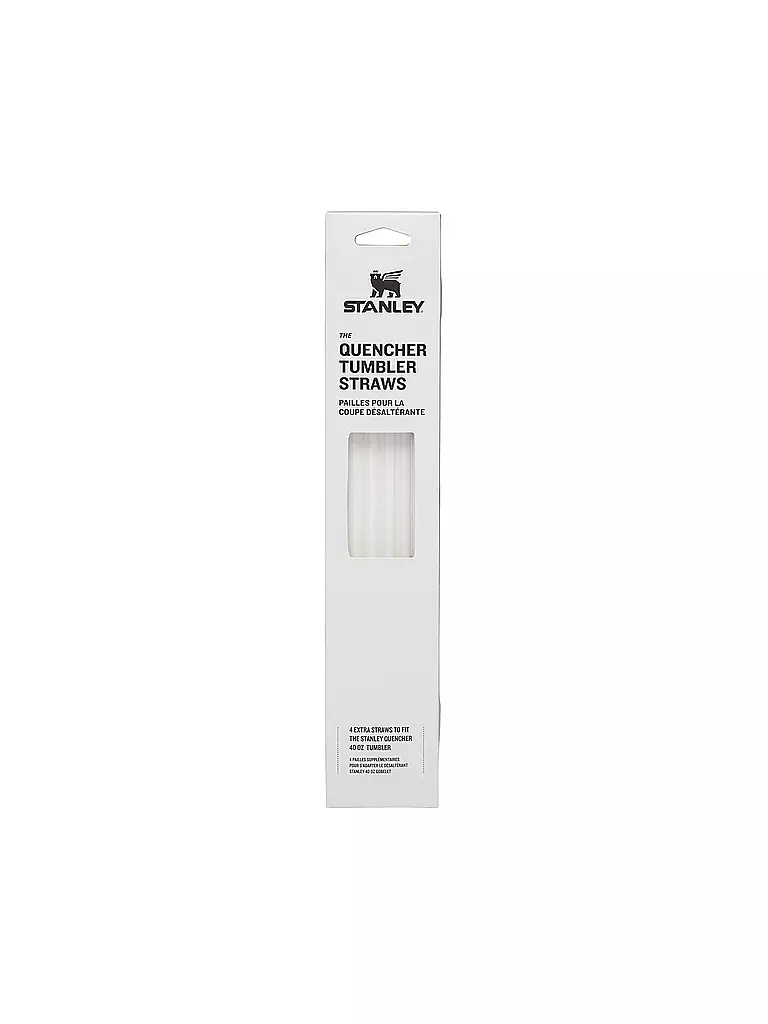 STANLEY | Pajitas de viaje, paquete de 4 QUENCHER Clear | Transparente