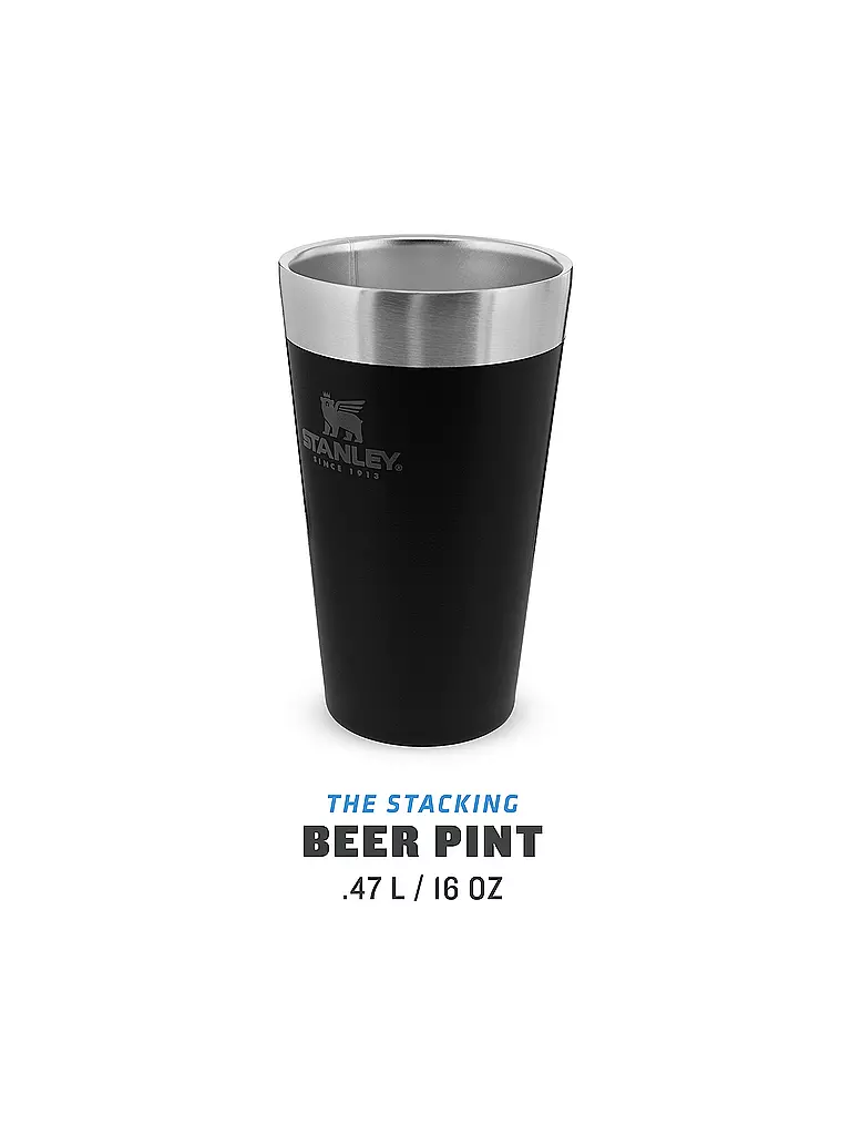 STANLEY | Vaso térmico Adventure Pint de 0,47 litros | Negro