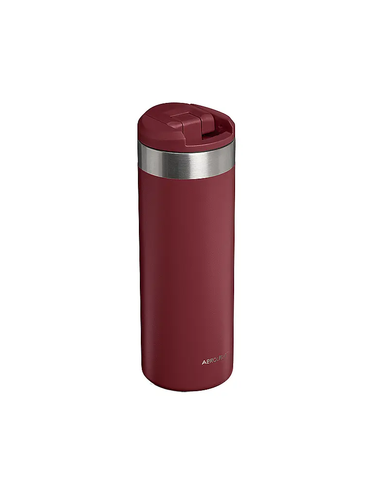 STANLEY | Vaso térmico AEROLIGHT TRANSIT MUG HAMMERTONE 0,47l Cranberry | Rojo oscuro