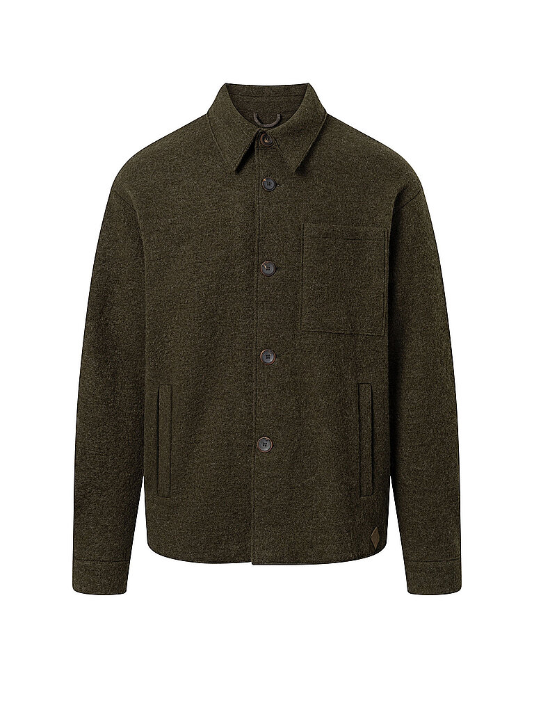 Stapf Overshirt ELVIN verde oscuro