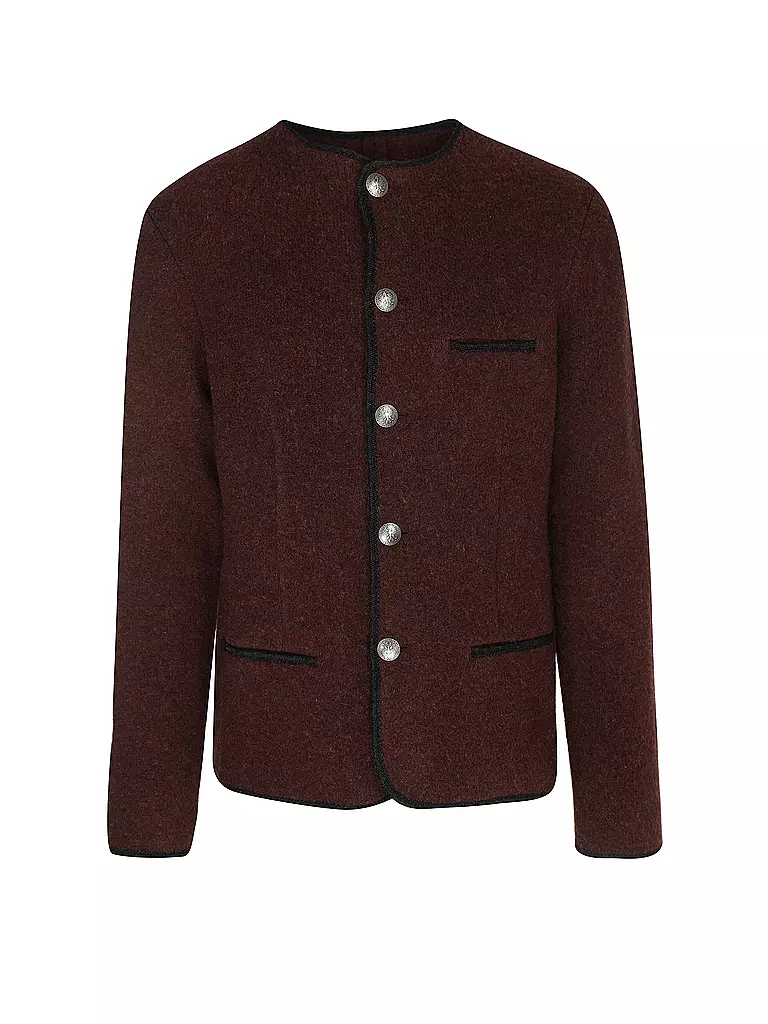 STAPF | Chaqueta tradicional corte relajado BRUNHARD | Rojo oscuro