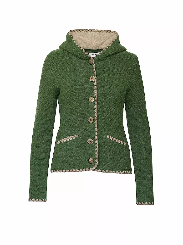 STAPF | Trachtenstrickjacke Tailored Fit LOREA | Verde