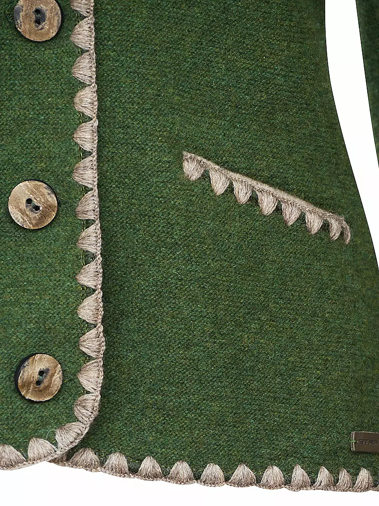 STAPF | Trachtenstrickjacke Tailored Fit LOREA | Verde