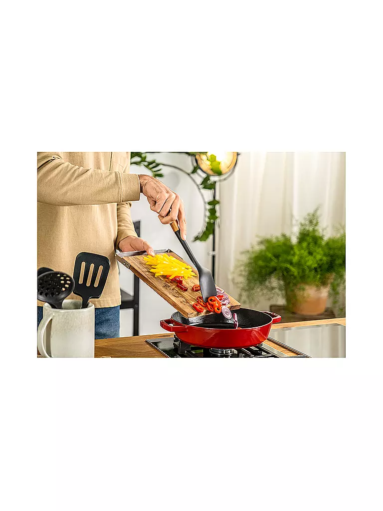 STAUB | Espátula para wok de 31 cm de acacia / silicona |