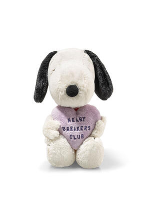 STEIFF | Peluche SNOOPY HEARTBREAKERS CLUB 22cm Blanco