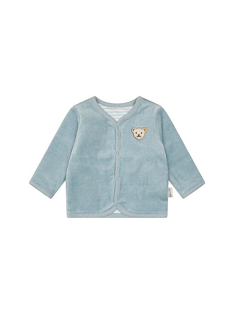 Steiff Chaqueta reversible para bebé azul claro
