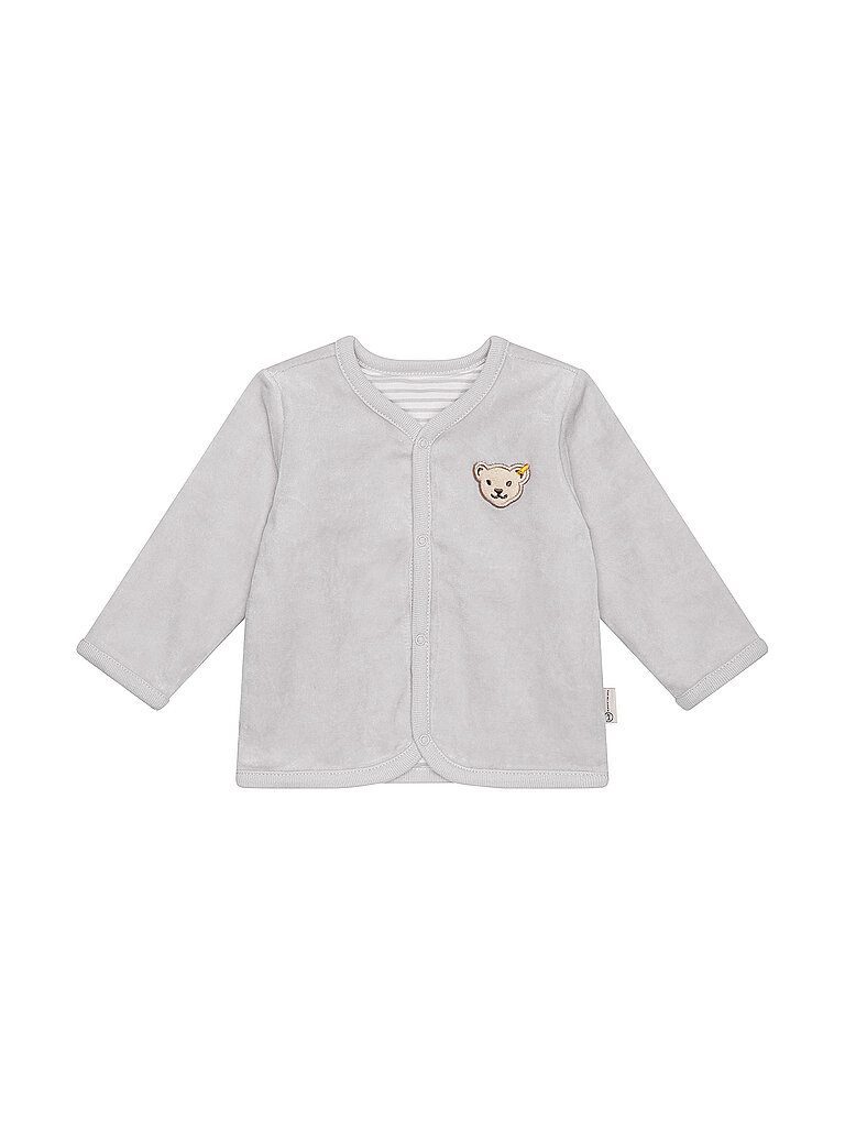 Steiff Chaqueta reversible para bebé gris claro