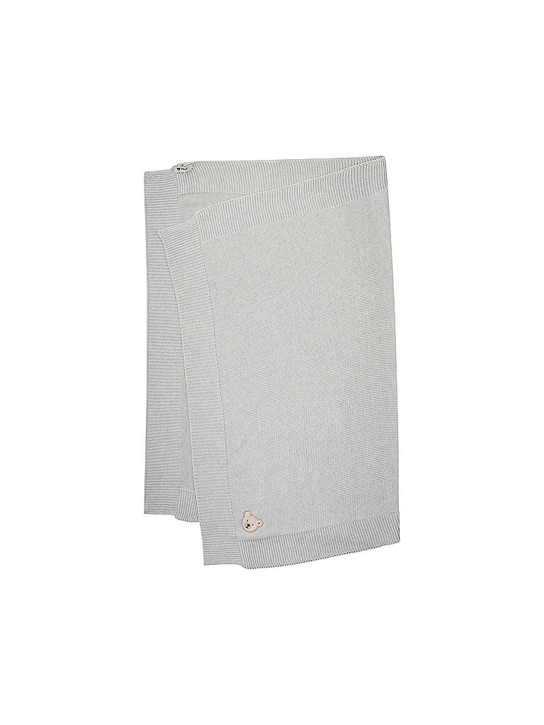 Steiff Strickdecke gris claro
