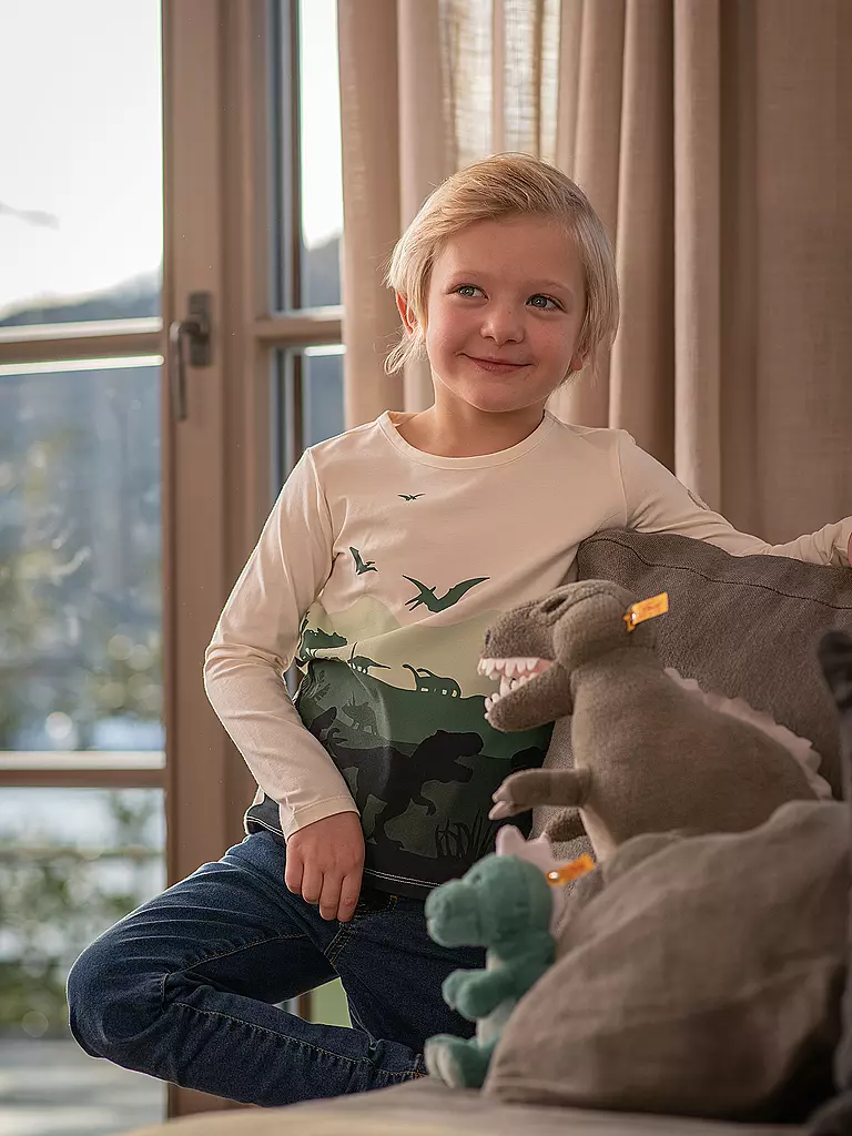 STEIFF | Bebé - T-REX JOSHI 16cm | Petróleo