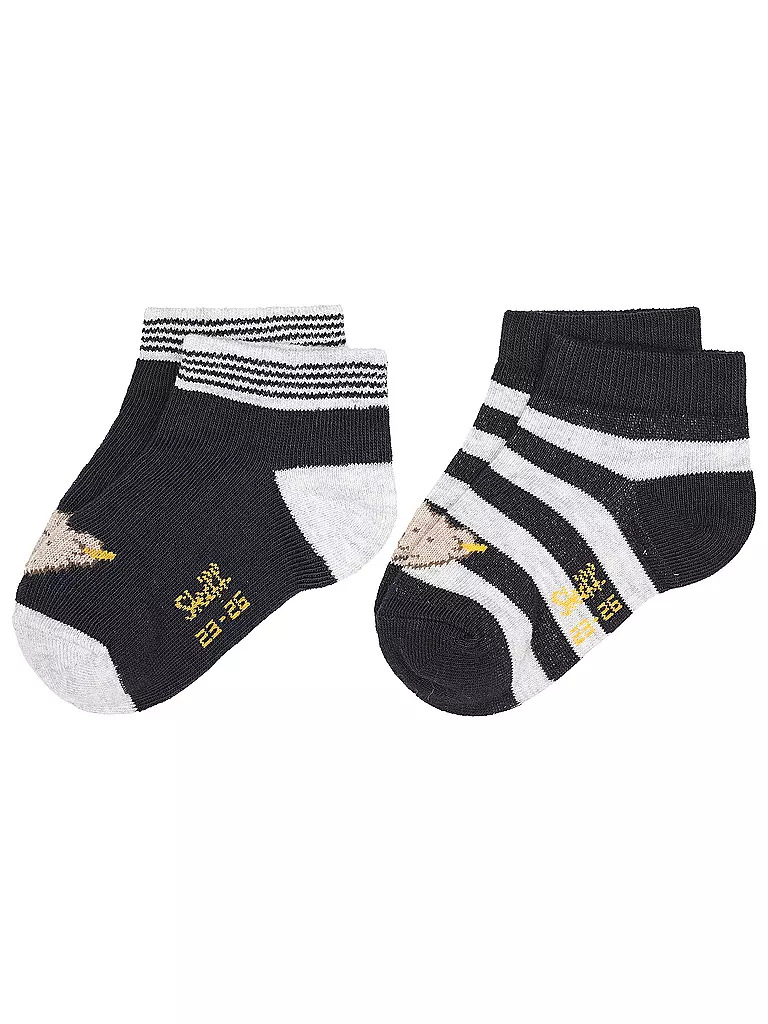 STEIFF | Calcetines de bebé, paquete de 2, azul marino | Azul oscuro
