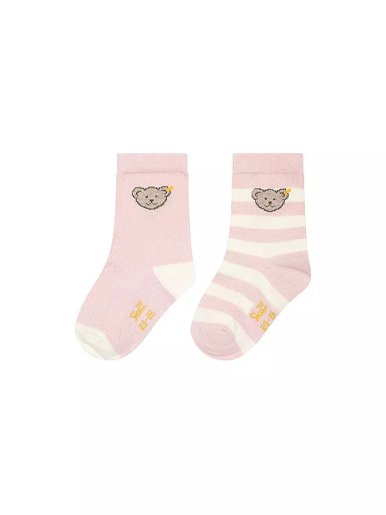 STEIFF | Calcetines de bebé, paquete de 2, rosa | 