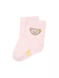 STEIFF | Calcetines de bebé rosa plateado | Rosa