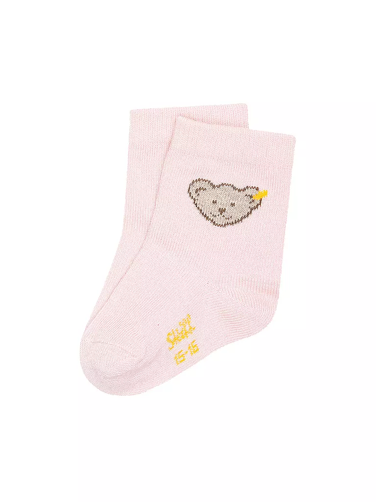 STEIFF | Calcetines de bebé rosa plateado | rosa
