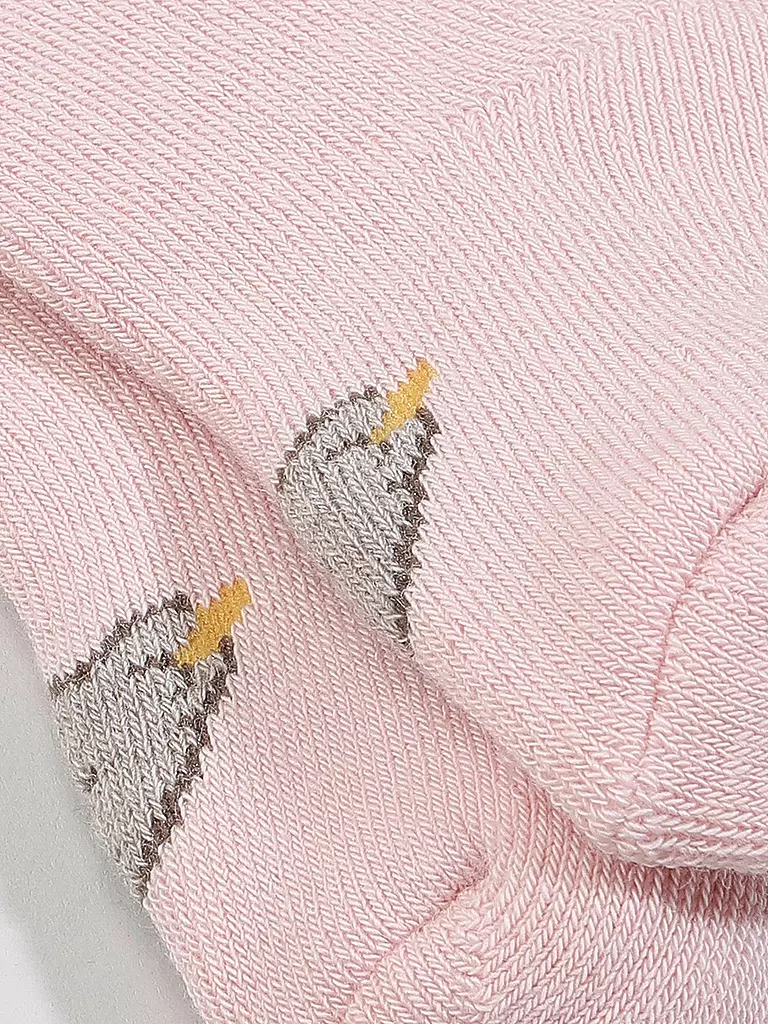 STEIFF | Calcetines de bebé rosa plateado | Rosa