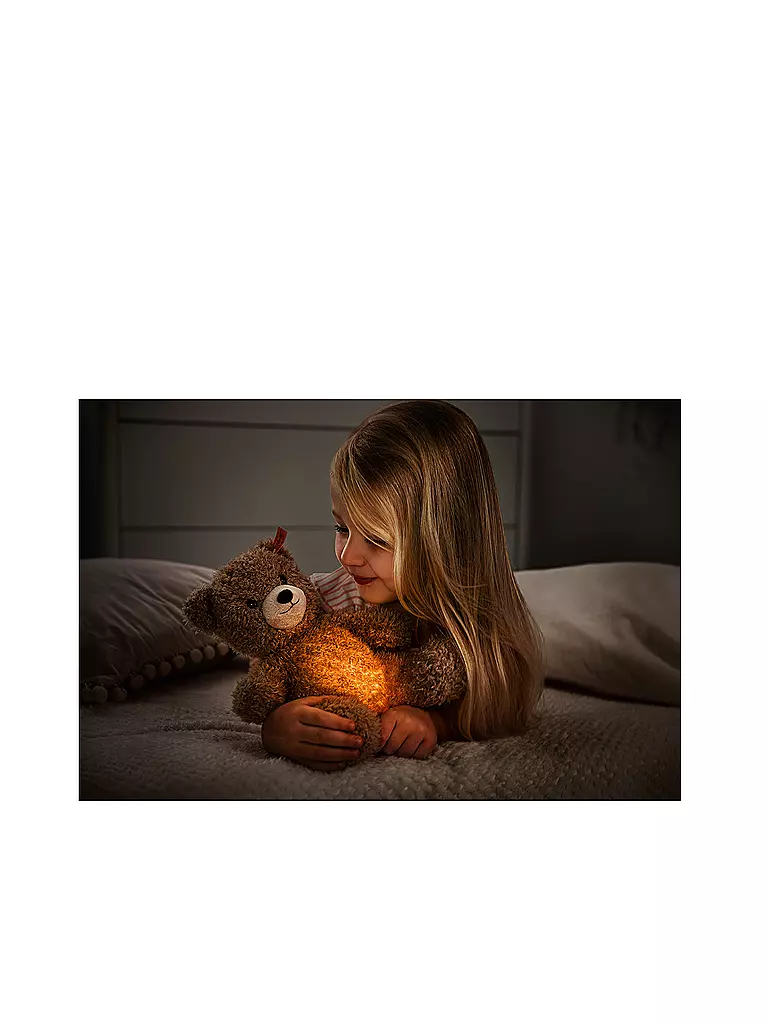 STEIFF | Caspar Oso de peluche - Luz nocturna 28cm | Marrón claro