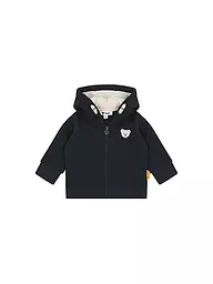 STEIFF | Chaqueta de felpa para bebé | Azul oscuro