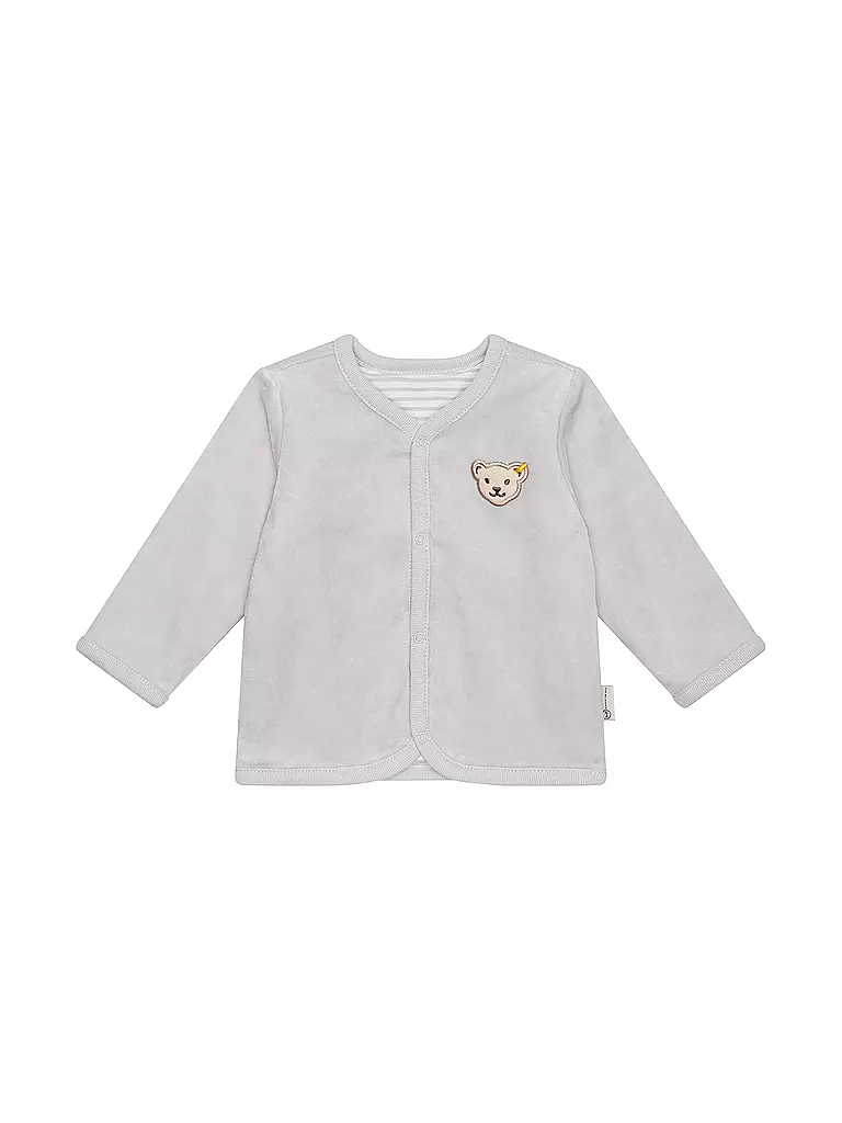 STEIFF | Chaqueta reversible para bebé | Gris claro