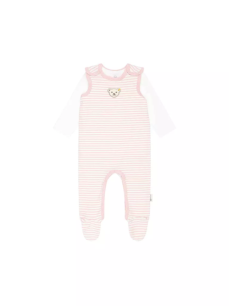 STEIFF | Conjunto de bebé, pelele y camiseta | rosa