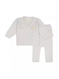 STEIFF | Conjunto de bebé de cárdigan y pantalón de punto de 2 piezas | Gris claro