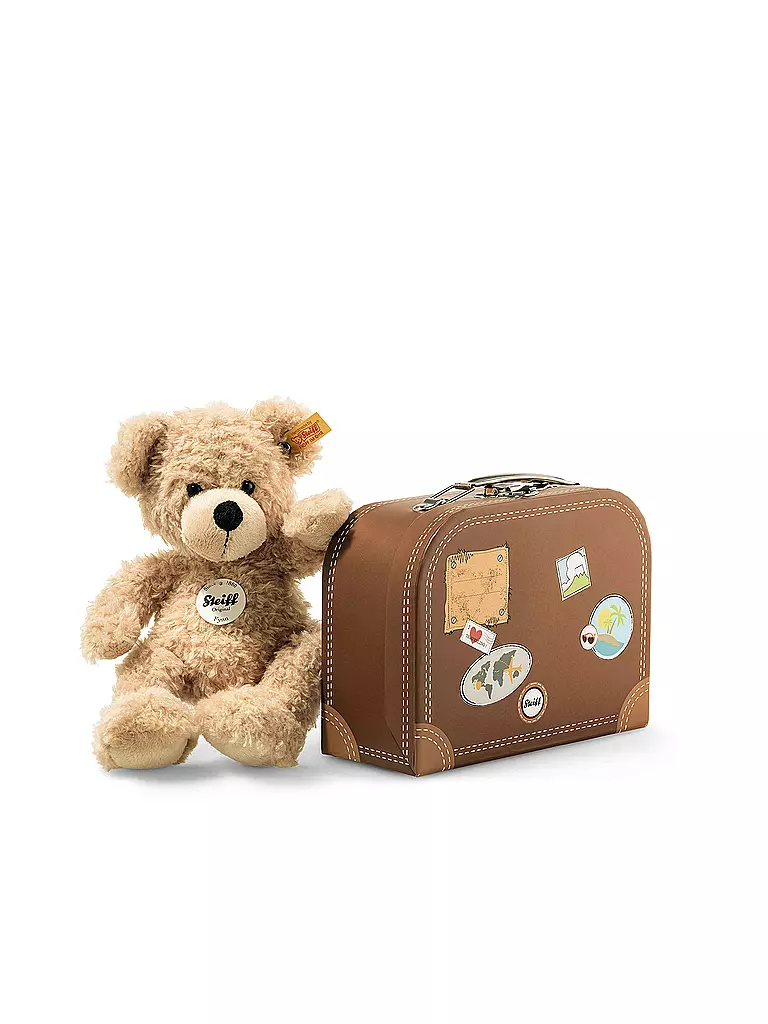 STEIFF | Fynn Oso de peluche en maleta beige 28cm | Beige