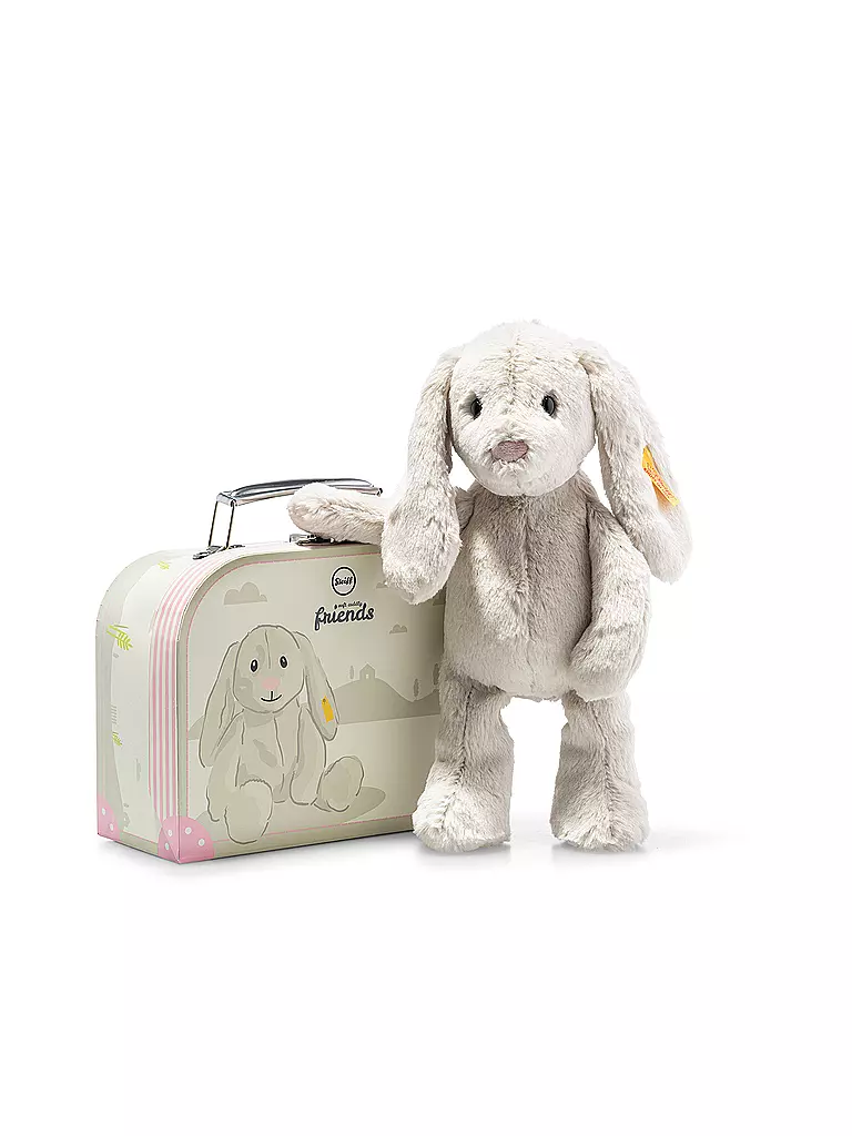 STEIFF | Hoppie Conejo en la Maleta | Gris claro