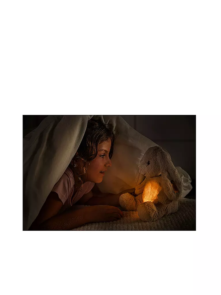STEIFF | Hoppie Hase - Luz nocturna 28cm | Gris claro