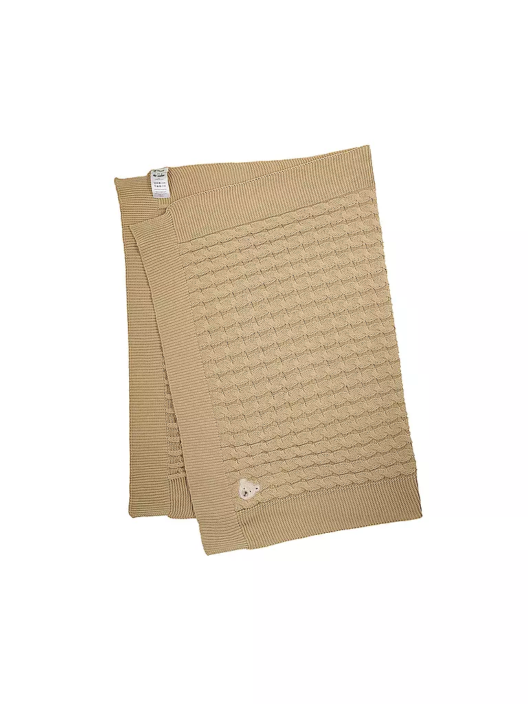 STEIFF | Manta de punto para bebé | beige