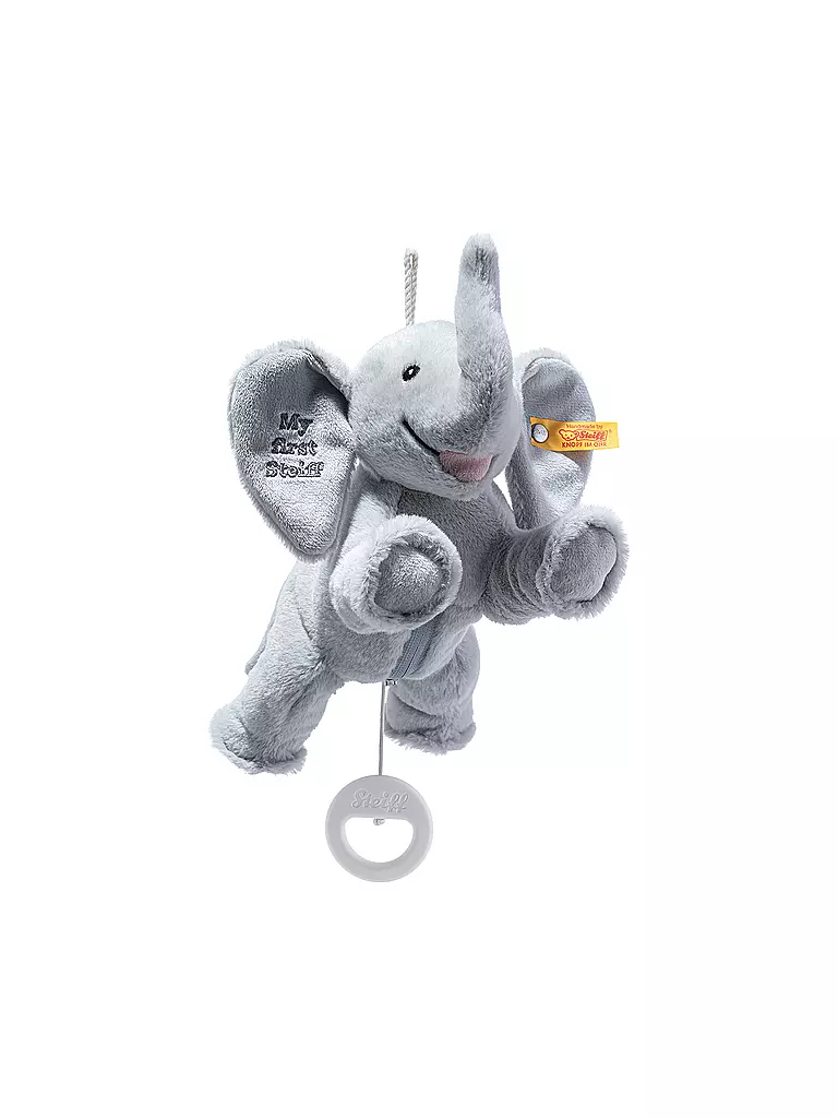 STEIFF | Mi primer Steiff Ellie Elefante Carrusel Musical 25cm | Gris