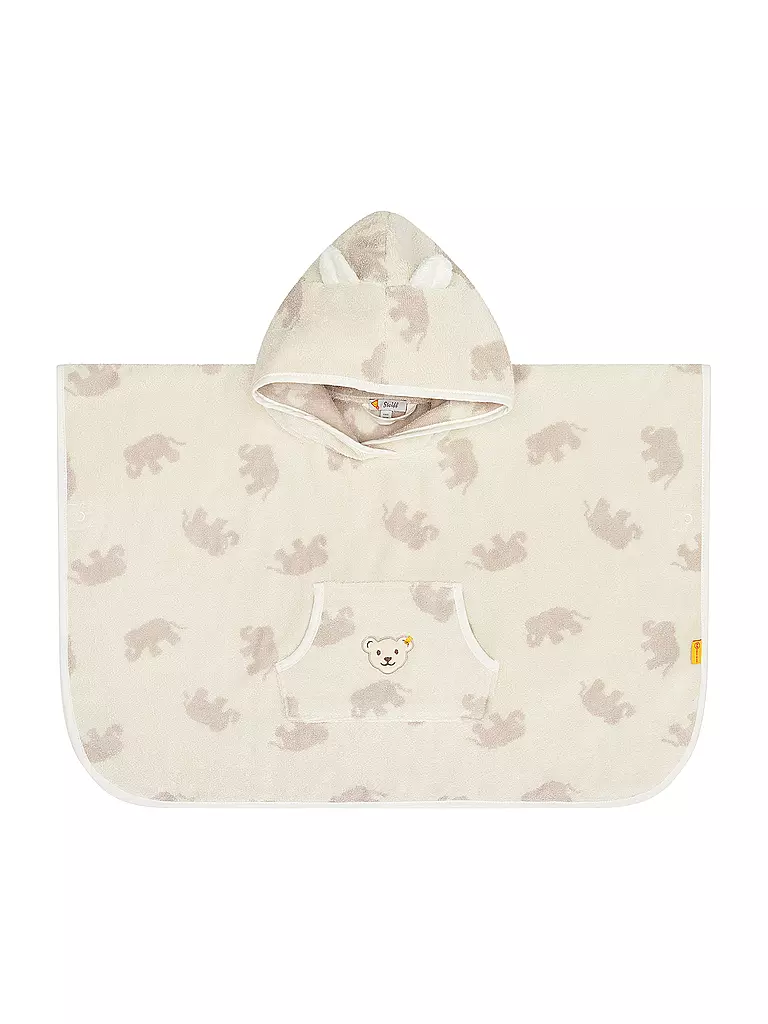 STEIFF | Poncho de baño para bebé | creme
