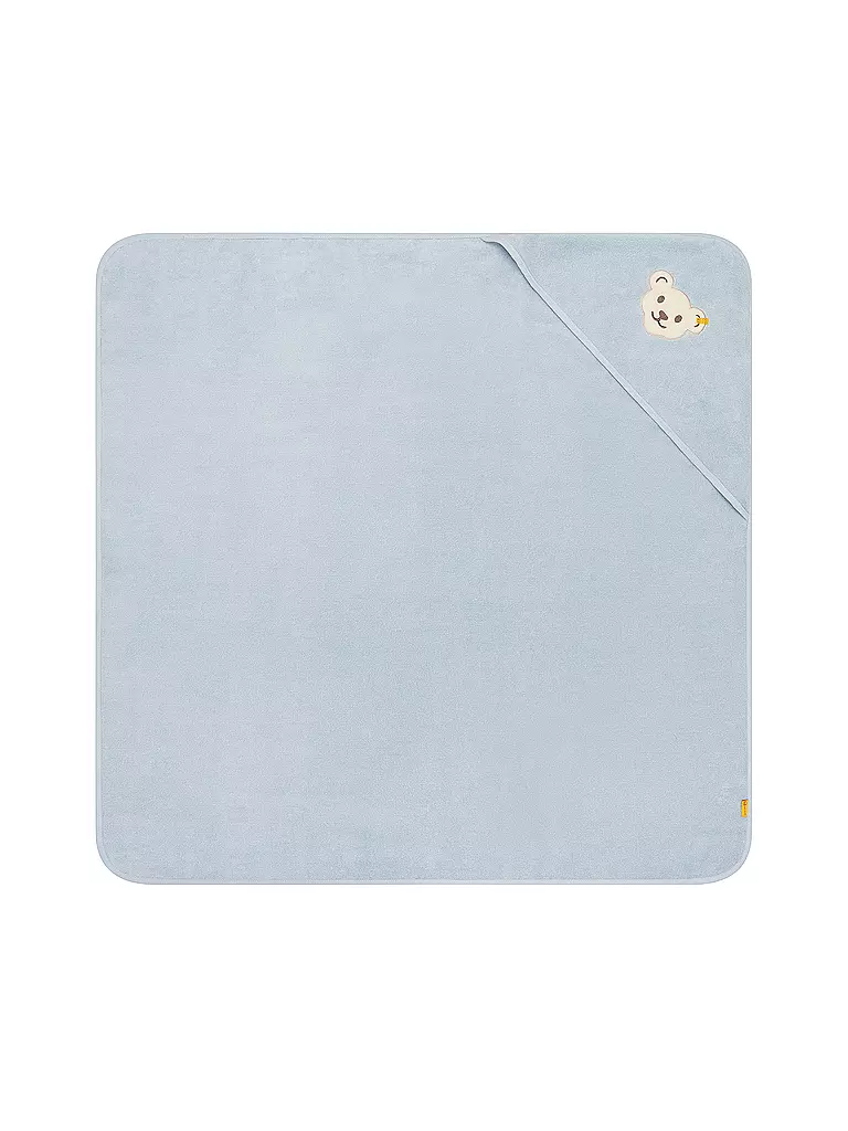 STEIFF | Toalla de baño con capucha | Azul claro
